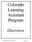 Colorado Learning Assistant Program