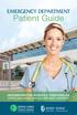 Patient Guide. A Winnipeg Health Region Hospital