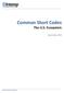 Common Short Codes The U.S. Ecosystem