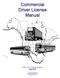 Commercial Driver License Manual