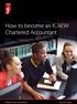How to become an ICAEW Chartered Accountant