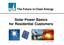Solar Power Basics for Residential Customers
