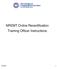 NREMT Online Recertification Training Officer Instructions