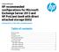 HP recommended configurations for Microsoft Exchange Server 2013 and HP ProLiant Gen8 with direct attached storage (DAS)