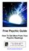Free Psychic Guide How To Get More From Your Psychic Readings