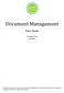 Document Management. User Guide. Etz Support Team June 2012