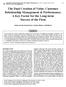 The Dual Creation of Value: Customer Relationship Management & Performance; A Key Factor for the Long-term Success of the Firm