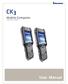 CK3. User Manual. Mobile Computer CK3R, CK3X, CK3XNI