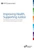 Improving Health, Supporting Justice. The National Delivery Plan of the Health and Criminal Justice Programme Board