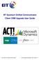BT Quantum Unified Communicator Client CRM Upgrade User Guide