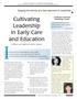 Cultivating Leadership in Early Care and Education