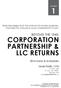 CORPORATION PARTNERSHIP & LLC RETURNS