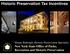 Historic Preservation Tax Incentives