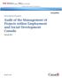 Audit of the Management of Projects within Employment and Social Development Canada