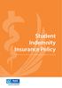 Student Indemnity Insurance Policy