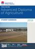 TOCAL COLLEGE Advanced Diploma of Agriculture STUDENT HANDBOOK. Photo: Tintinallogy Station in Menindee, NSW RTO 91166