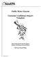 Public Water System. Consumer Confidence Report Template