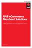 NAB ecommerce Merchant Solutions. Getting Started Guide and Application Form