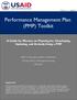 Performance Management Plan (PMP) Toolkit