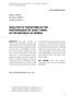 ANALYSIS OF VARIATIONS IN THE PERFORMANCE OF AUDIT FIRMS IN THE REPUBLIC OF SERBIA