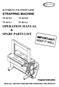 OPERATION MANUAL & SPARE PARTS LIST