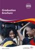 Graduation brochure. university of south africa
