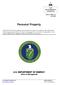 Personal Property. U.S. DEPARTMENT OF ENERGY Office of Management NOT MEASUREMENT SENSITIVE DOE G 580.1-1A 6-9-2015