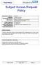 Subject Access Request Policy
