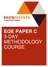 Training for Patent Professionals EQE PAPER C 3-DAY METHODOLOGY COURSE