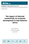 The impact of Internet connectivity on economic development in Sub-Saharan Africa