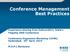 Conference Management Best Practices