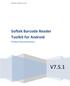 Softek Software Ltd. Softek Barcode Reader Toolkit for Android. Product Documentation V7.5.1