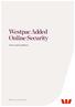 Westpac Added Online Security. Terms and Conditions