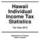 Hawaii Individual Income Tax Statistics