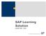 Learning Management Systems. SAP Learning Solution overview. Integration. Demonstration. 5 Wrap-up. SAP AG 2002, Title of Presentation, Speaker Name 2