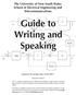 Guide to Writing and Speaking