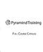 PyramindTraining FULL COURSE CATALOG