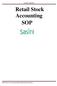 Retail Stock Accounting SOP