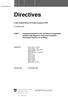 Directives. of the Federal Office of Private Insurance FOPI