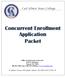 Concurrent Enrollment Application Packet