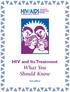 Treatment Information Service 1 800 HIV 0440 HIV/AIDS. HIV and Its Treatment What You Should Know. 2nd edition