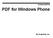 PDF for Windows Phone