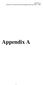 Appendix A Alternative Contracting General Engineering Consultant RFP. Appendix A