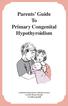 Parents Guide To Primary Congenital Hypothyroidism