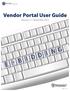 Vendor Portal User Guide