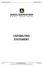 CAPABILITIES STATEMENT