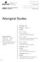 Aboriginal Studies. Total marks 100. Section I Pages 2 12. 55 marks
