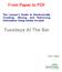 From Paper to PDF The Lawyer's Guide to Electronically Creating, Storing and Retrieving Information Using Adobe Acrobat Tuesdays At The Bar