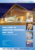 WELCOME TO HEREFORD HOSPITALS NHS TRUST. Patient and visitor information. Hereford Hospitals NHS Trust