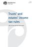 Trusts and estates income tax rules